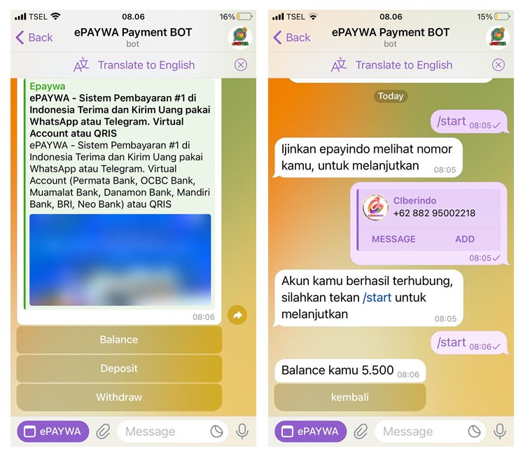 aPays - Withdraw memakai Aplikasi Telegram